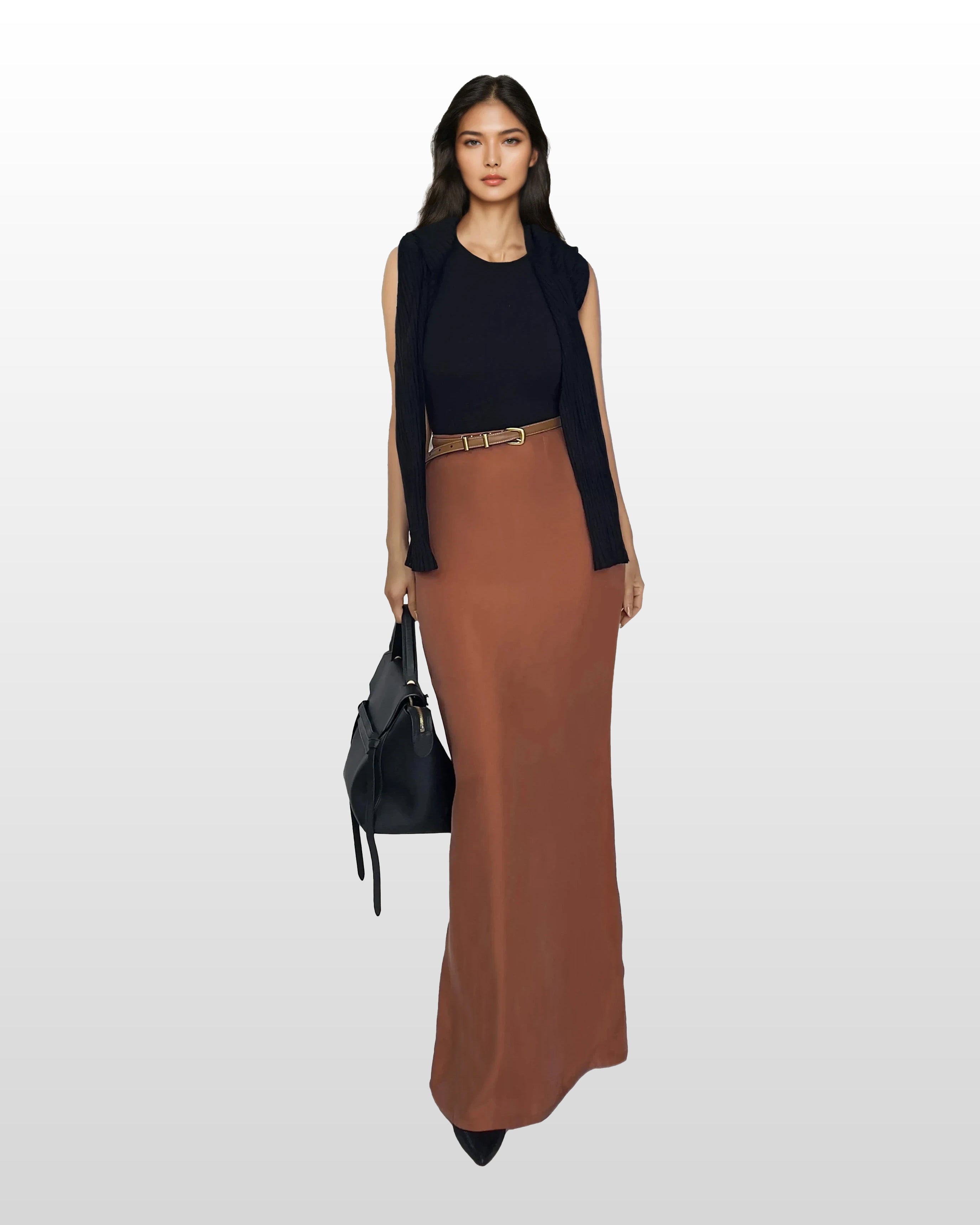 Viscose Maxi Skirt – FIVE SENSES