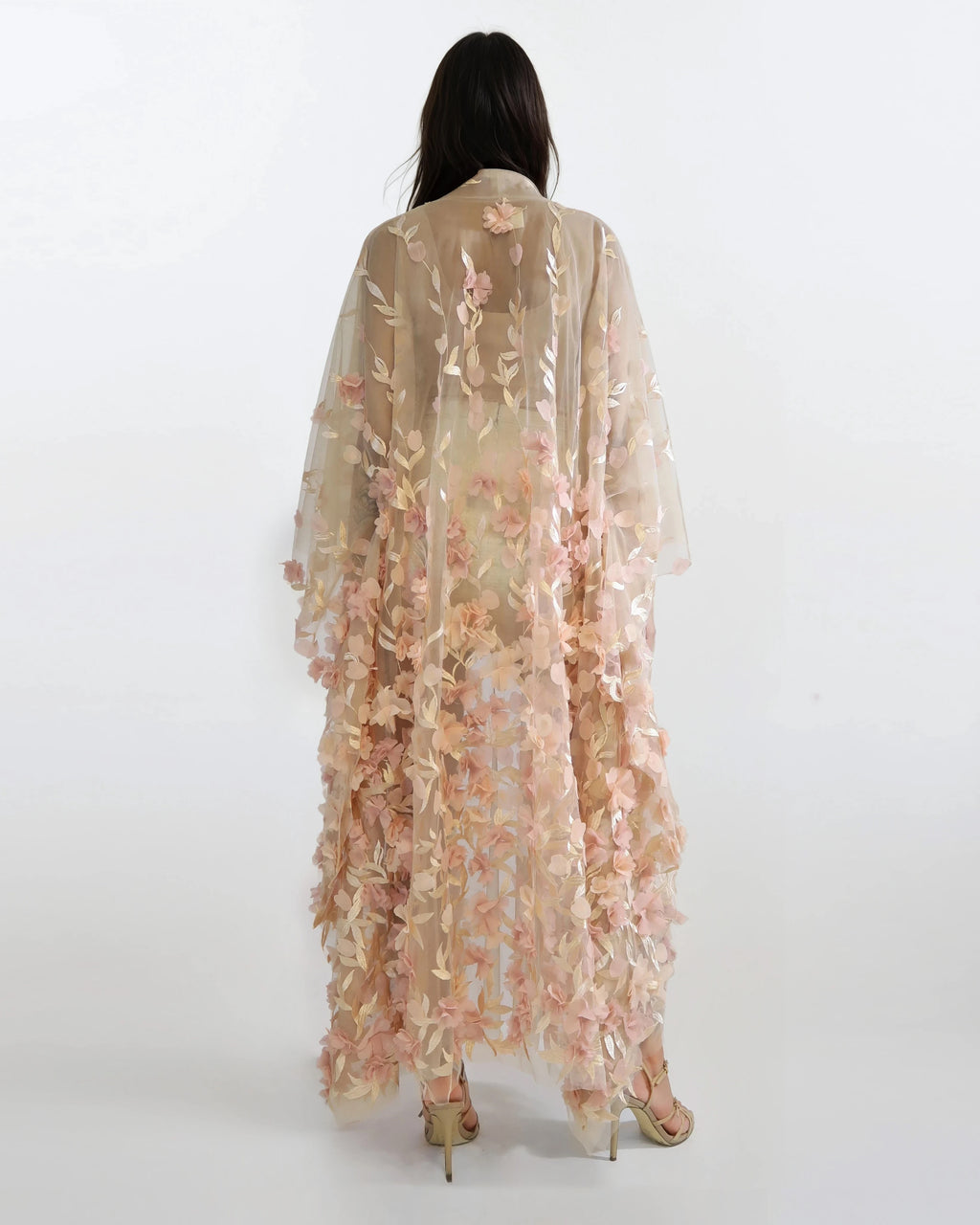 3D Floral Lace Kimono