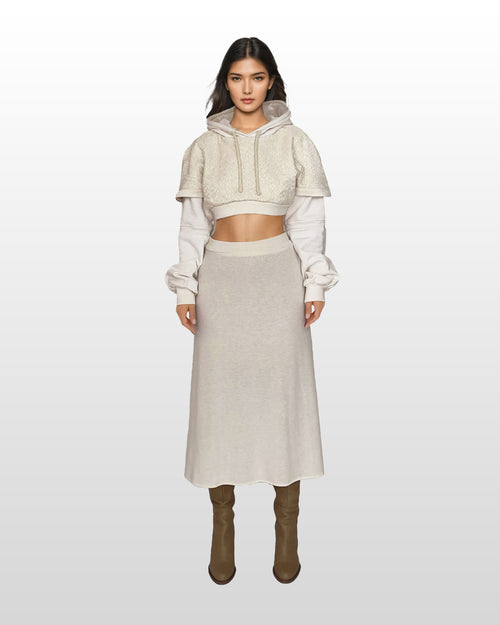 Cotton Mesh Hoodie