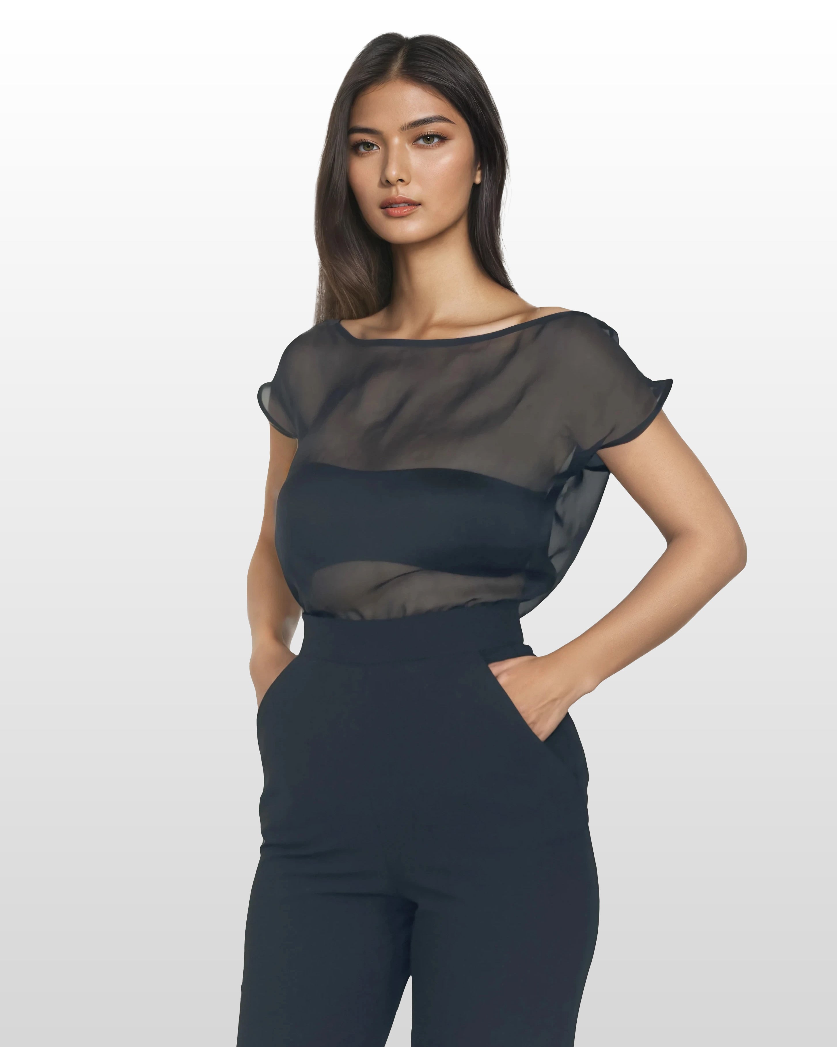 Sheer Silk Blouse