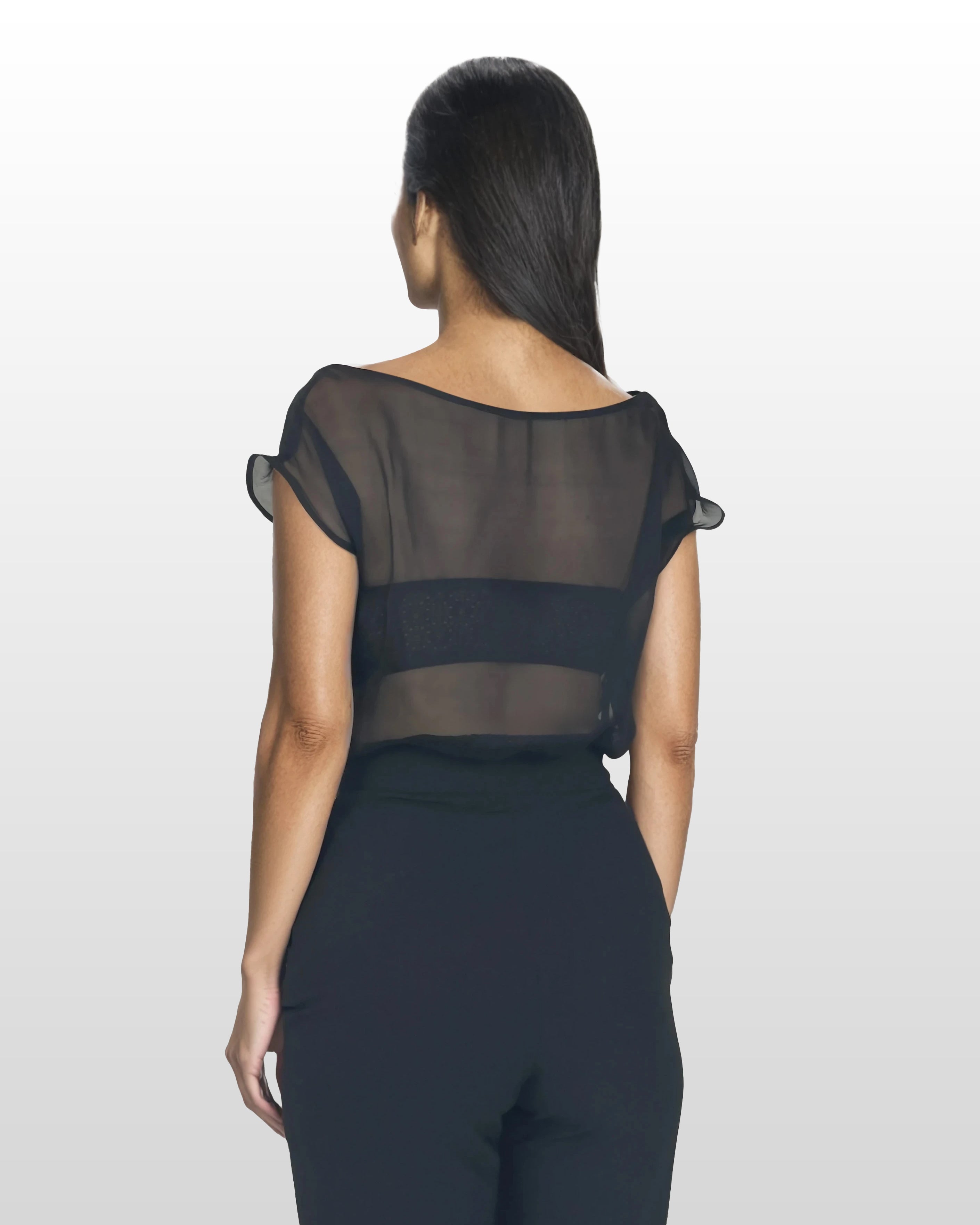 Sheer Silk Blouse