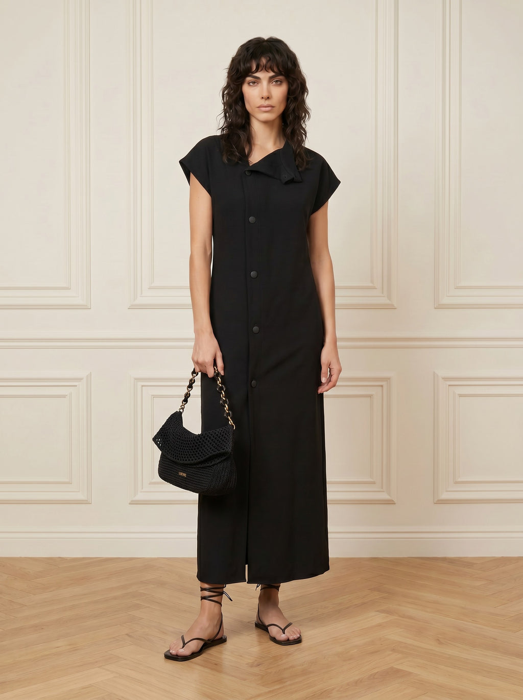Crepe Maxi Dress