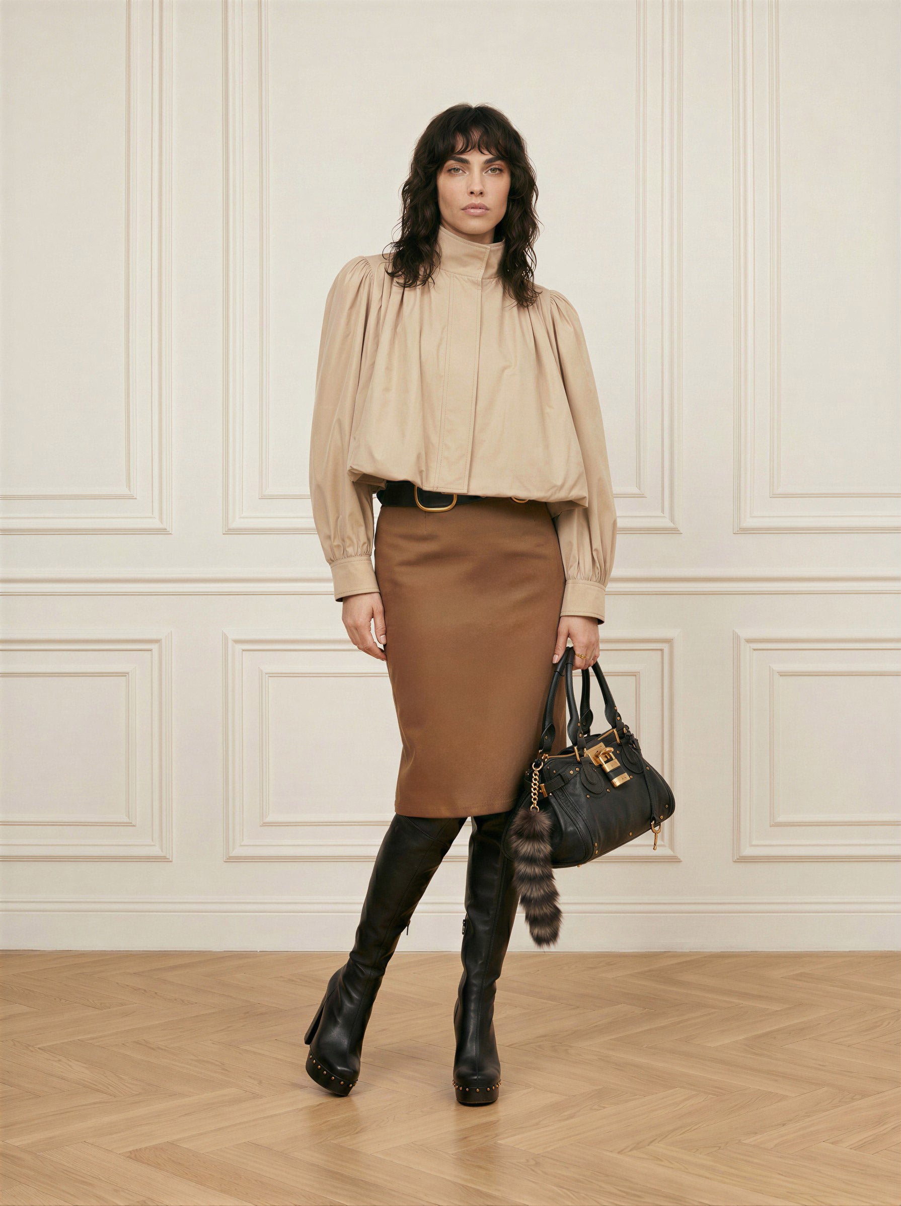 Knit Jersey Midi Skirt
