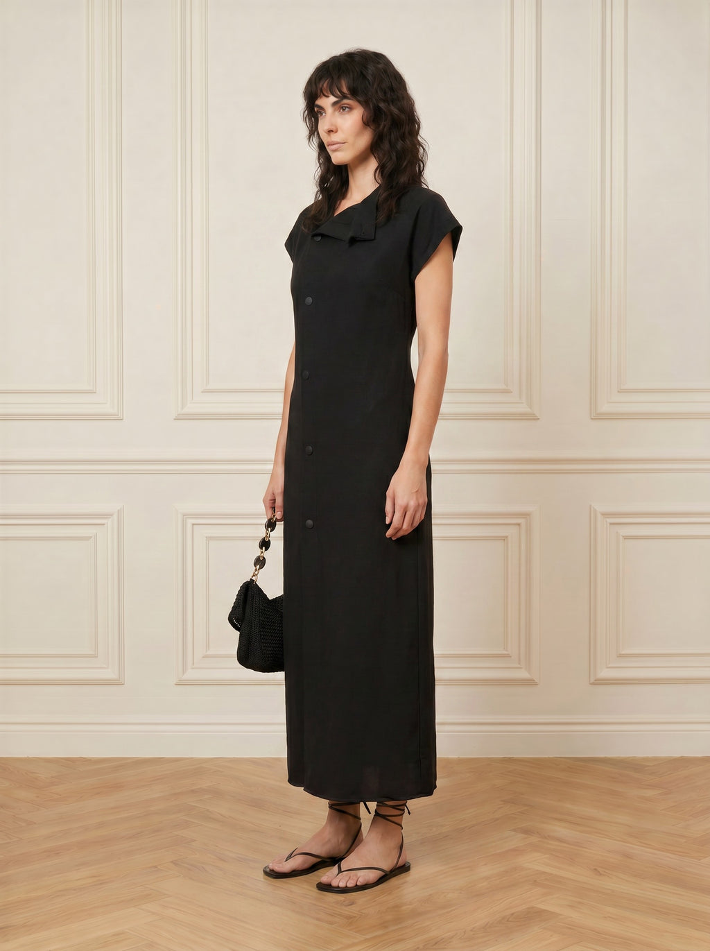Crepe Maxi Dress