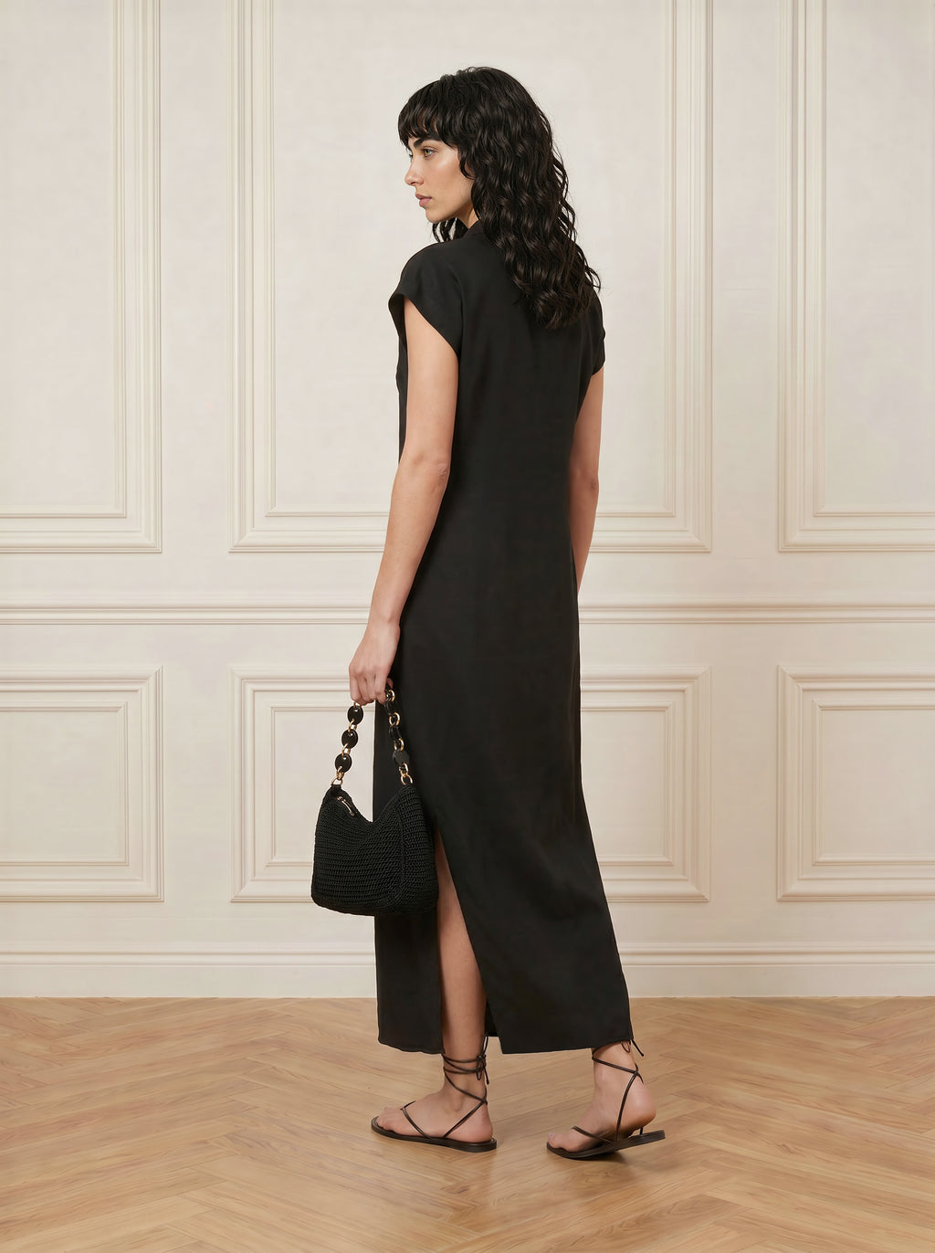 Crepe Maxi Dress
